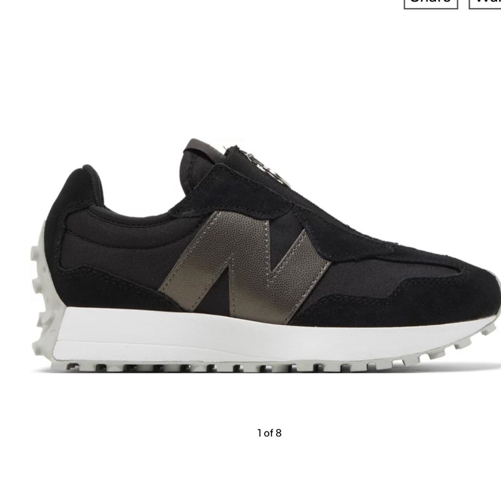 New Balance 327 Black/white lifestyle shoe
